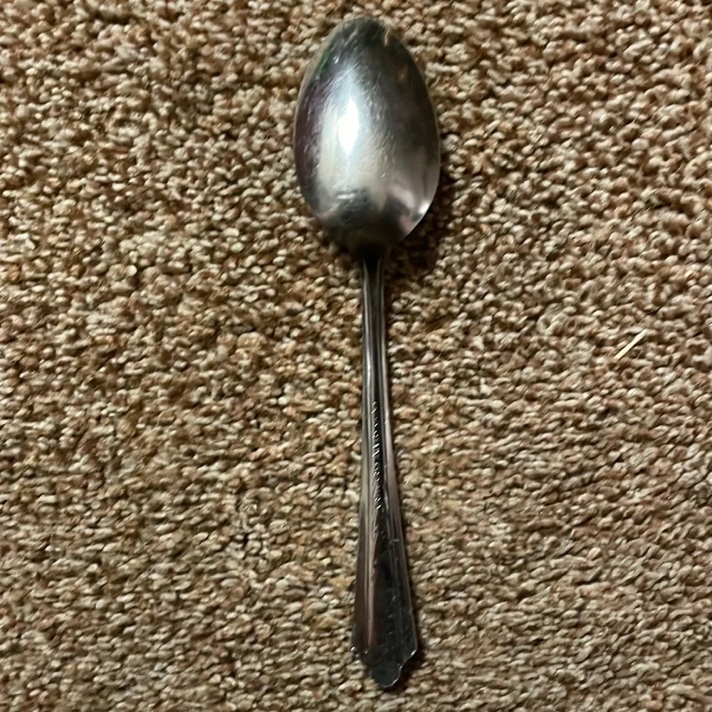 VTG Ecko Chevron stainless steel teaspoon